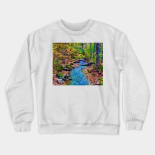 Pretty little mountain stream Crewneck Sweatshirt